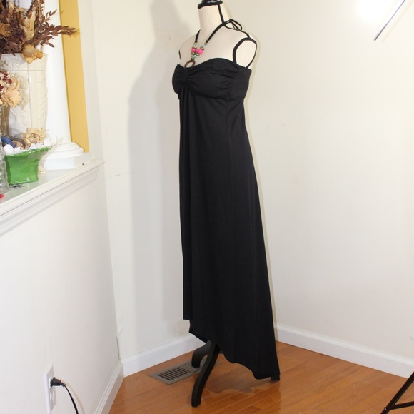 Derek heart, sundress with  beaded halter maxi dress - Picture 3 of 9